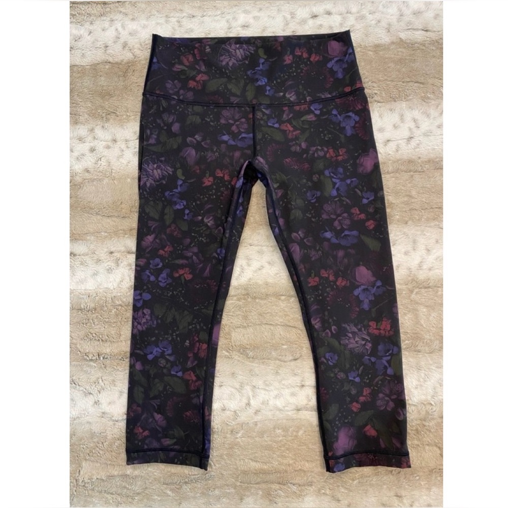 Lululemon Wunder Under Crop (Hi-Rise) (Full-On Luxtreme 21") Frozen Flourish - Picture 5 of 12